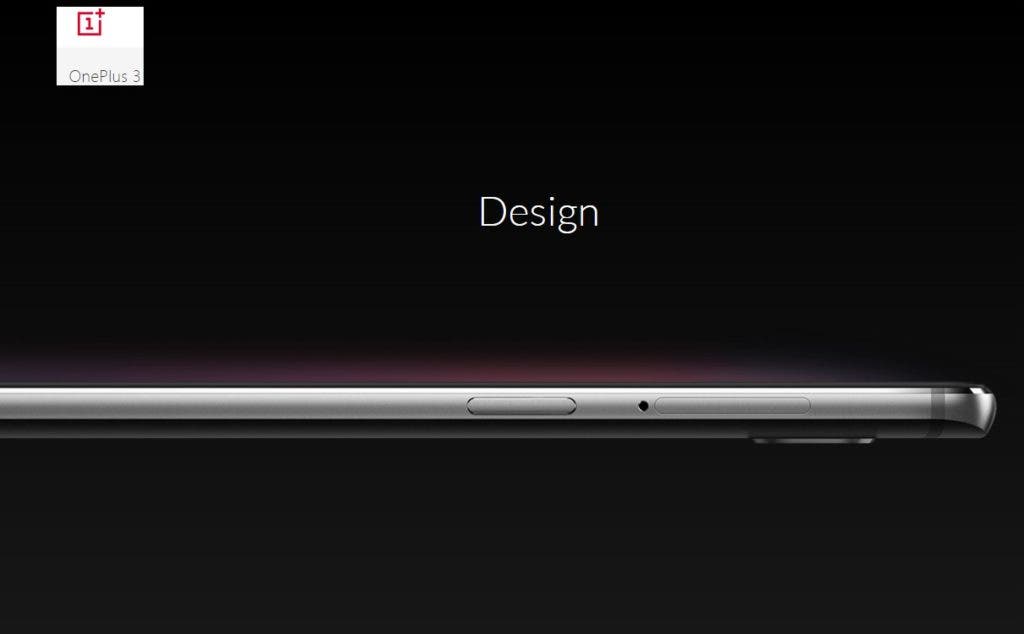 OnePlus 3 design