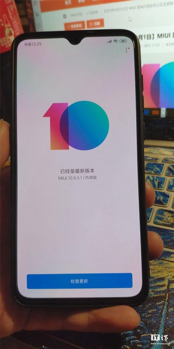 aktualizace Xiaomi Mi 9