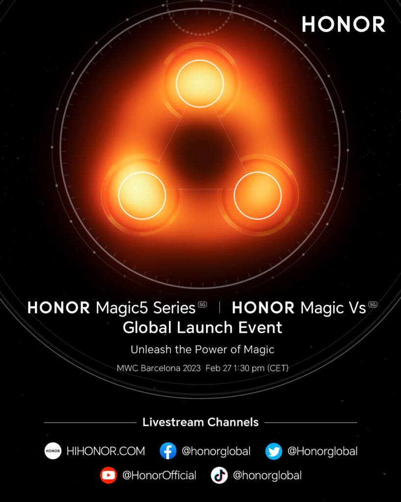HONOR Magic5 Series míří do Evropy!