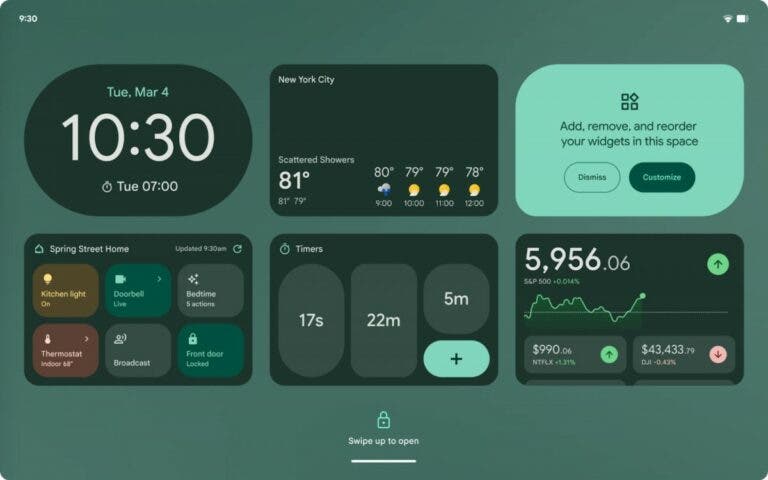 Lock Screen Widget Android 16