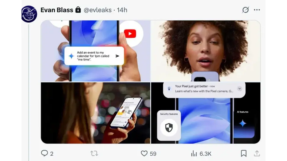 Google Pixel 9a rendery