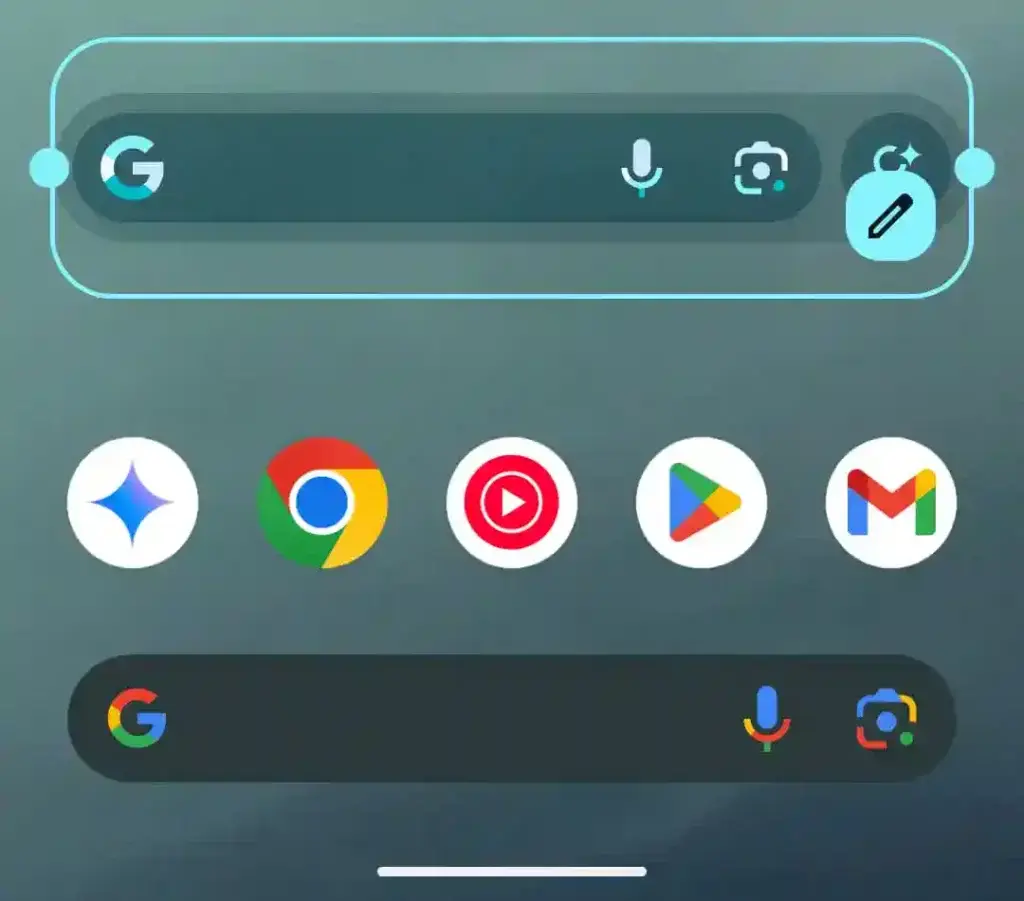 Widget Google vyhledávání